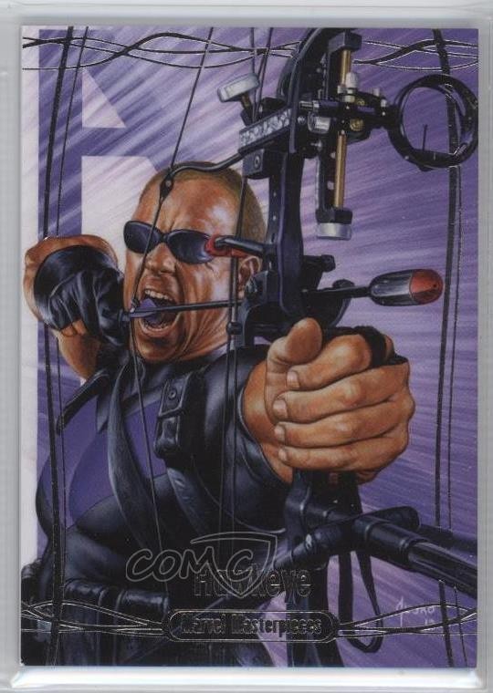 2016 Upper Deck Marvel Masterpieces 1208/1499 Level 2 Hawkeye #55 0b9
