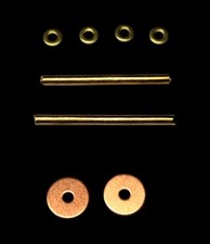 Straight Razor Hardware Pinning Kit (Flat washers~brass)