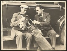 1930 Photo Type 1-Lefty O'Doul & Tony Lazzeri Prepare To Head To Spring Training
