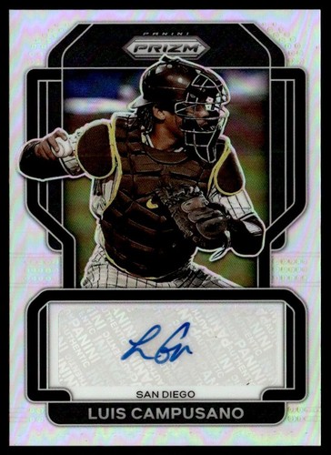 2022 Panini Prizm Signatures Silver Luis Campusano Auto San Diego Padres #S-LC
