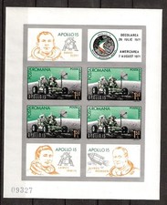 Romania 1971 Bl. 89 MNH UNPERFORATED Souvenir Sheet – Space / Cosmonauts