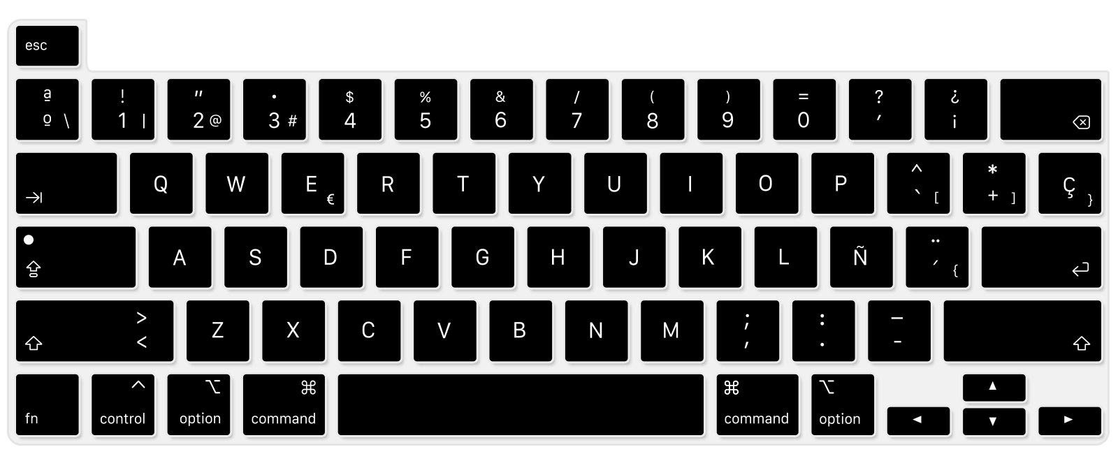 HRH Ultra Thin Spanish Language Silicone Keyboard Cover Skin for 