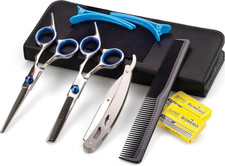 Forbici Parrucchiere, Professionali, per Sfoltire Capelli, Kit Parrucchiere Prof