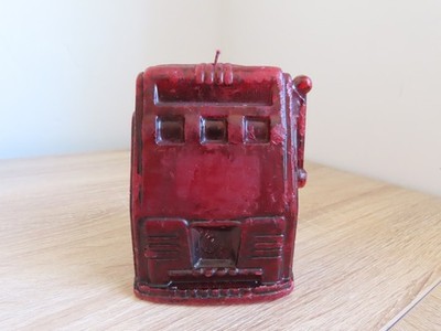 Vintage Las Vegas Spielautomat Kerze, Casino Glücksspiel Memorabilia Souvenir