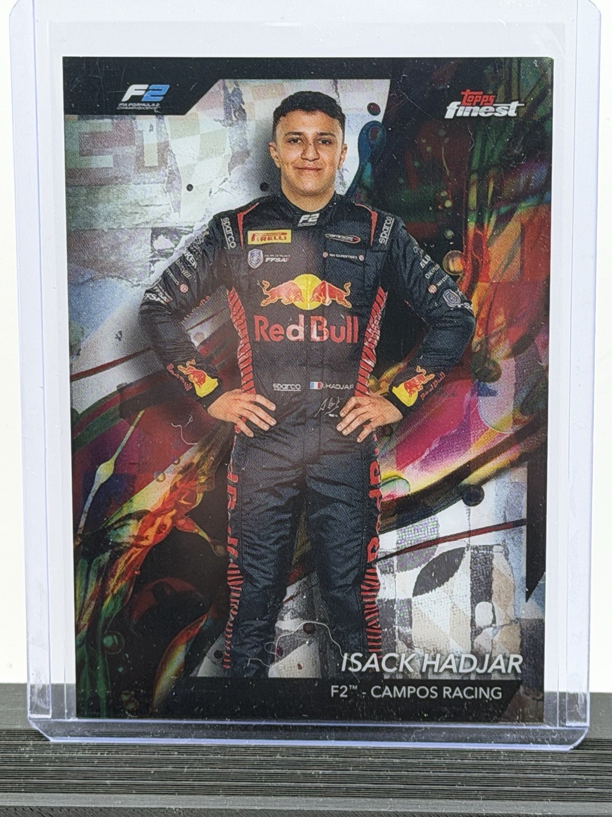 2024 Formula 1  Topps Finest Isack Hadjar #41 Common RC Portrait F2 PRC