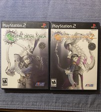 ATLUS Shin Megami Tensei Digital Devil Saga 1 & 2 PS2 Manuals + Reg Cards