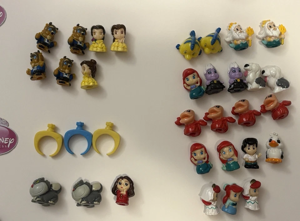 Lote de 88 Princesas Disney Squinkies + Ariel Cenicienta Bella Blancanieves Aurora Foto 2 de 4