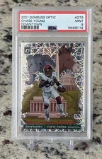2021 Panini Donruss Optic Downtown Chase Young #DT-8 PSA 9 MINT Washington