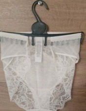 M&S Rosie For Autograph 16 Ivory French Lace With Sparkle Knickers Nwt. Rrp £15 