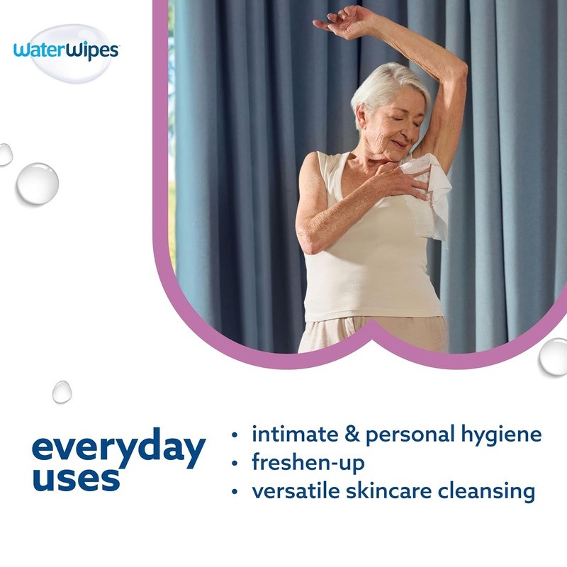 Fragrance Free Sensitive Wipes 180 Count Disposable Gentle Care Intimate Hygiene