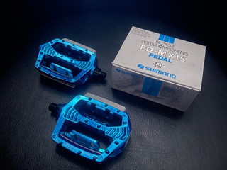 Shimano MX Pedals Blue Original 80s NOS BMX Oldschool