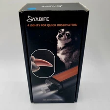 New Yabife Dog Nail Grinder 4 LED Lights Rechargeable Electric Pet Nail Trimmer