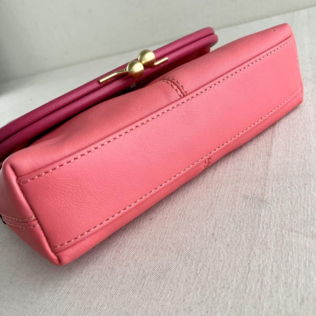 バッグ Coach Kiss Lock Handbag Pink Leather y2k Coach Pink Leather Kiss Lock Handbag Y2K Used From Japan | eBay