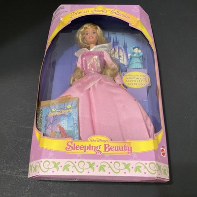 Disney Princess Stories Collection Sleeping Beauty Doll Book Fairy God Mother **