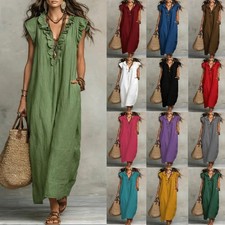 2026 Summer Boho Flutter Sleeve Maxi Dress Bohemian