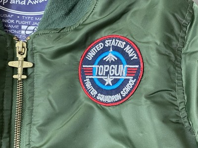 Alpha Industries M 5-6 Boys 8-MA-1 Bomber Jacket Patches Top Gun