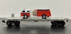 MTH RailKing 30-7629 Transportation Company Flat Car w/ Ertl Fire Truck O Gauge — photo 4