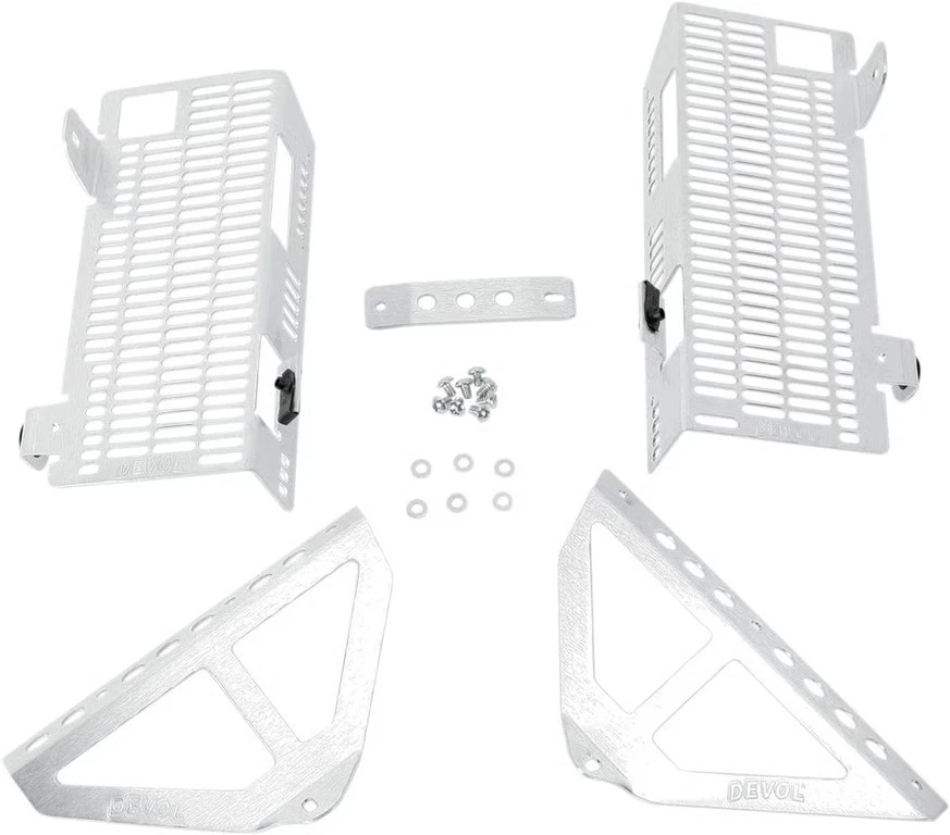 DEVOL ALUMINUM RADIATOR GUARD Fits: Honda CRF450R 0101-1207 1901-0271 60-5014 - Image 2 of 4