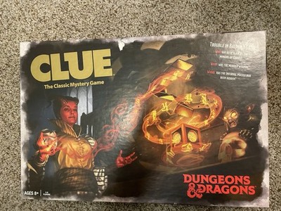 CLUE Dungeons & Dragons  Edition Board Game Complete 2019 Hasbro