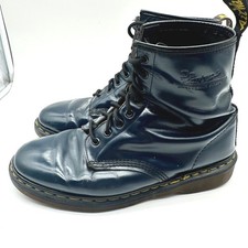 Vintage 90s Dr. Martens 1460 Navy Blue Boots - Made in England - UK 10 / US 11