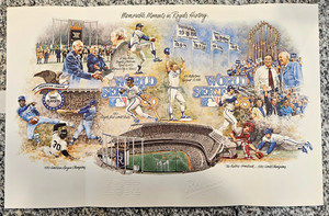 KC Royals 1986 Memorable Moments in Royals History IBM Lithograph-NEVER OPENED