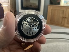 Royal Mint 2018 Silver Proof 50p Coin an Act to Unite Suffragettes Theme
