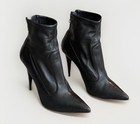 GIUSEPPE ZANOTTI⚡️Point toe gold talon zip leather sock ankle boots size 39/9US — photo 1