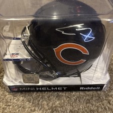 Cole Kmet Autographed NFL Chicago Bears Speed Mini Helmet- COA and Holoram 