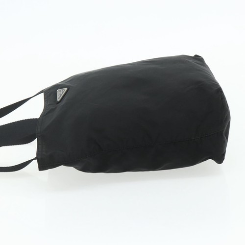 Borsa tote PRADA nylon nero argento originale ka4054 - Foto 3 di 24