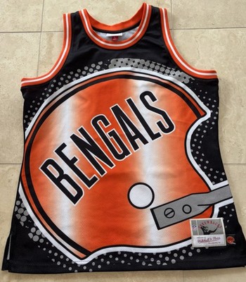Cincinnati Bengals Throw Back Jersey Mitchell & Ness Large L Who Dey