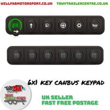 ECUMASTER 6X1 Key Way Canbus Keyboard Keypad Buttons - Link ECU, Motec, Haltech