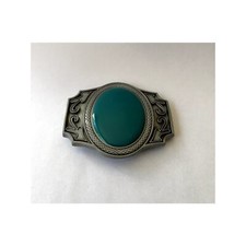 Native American Western Style Faux Turquoise Belt Buckle