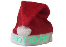 Light Up Santa Holiday Hat - FREE SHIPPING Holiday Gift Idea - Party Outfit