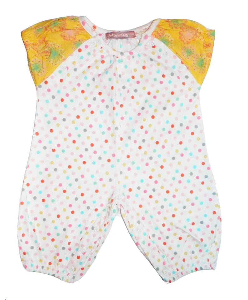 NOVO COM ETIQUETAS JELLY the PUG 6 meses COLEÇÃO PARIS AMARELO SAMMI ou ROSA GABBY MACACÃO - Imagem 2 de 4