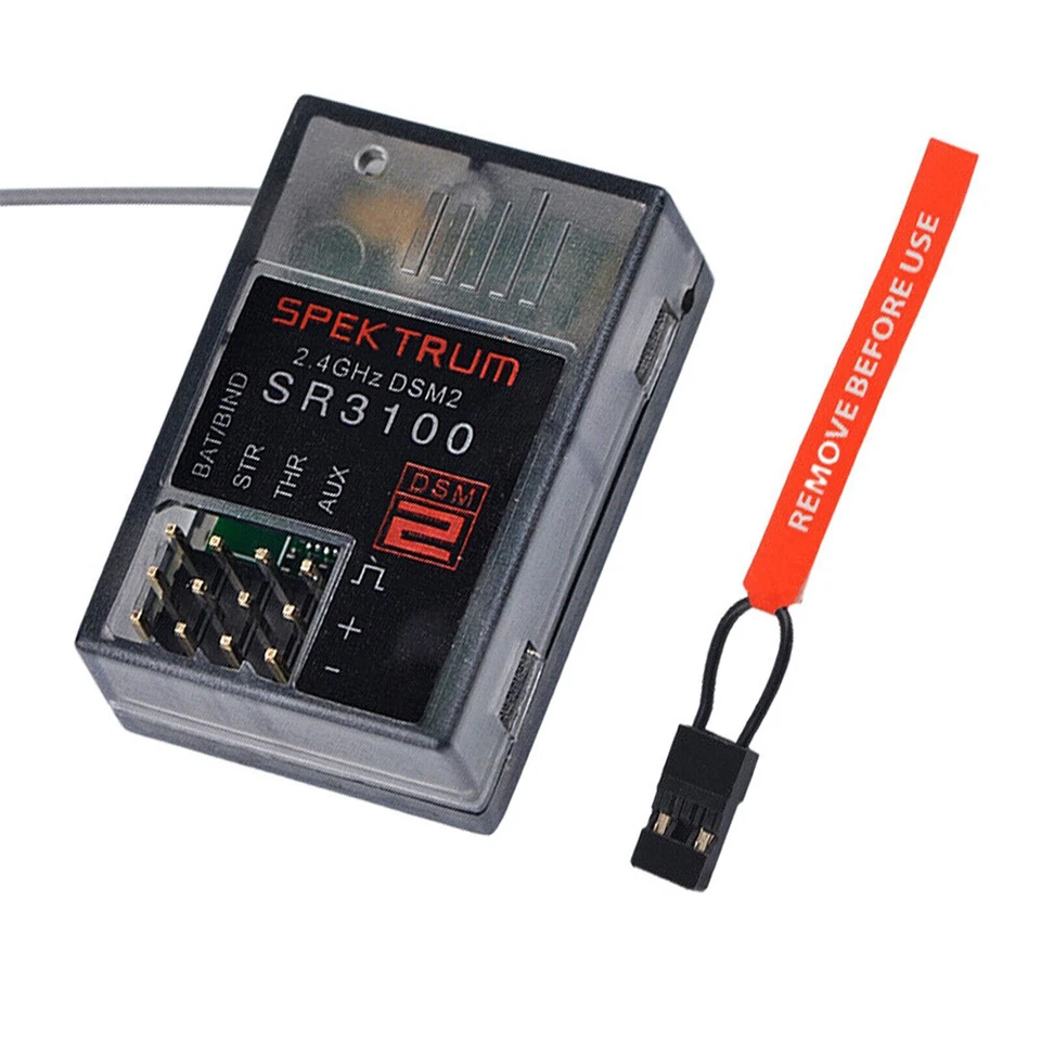 3 Kanal 2.4GHz SR3100 DSM2 RC Car 3CH Oberflächen Empfänger für DX3R DX2E DX4C - Bild 4 von 4