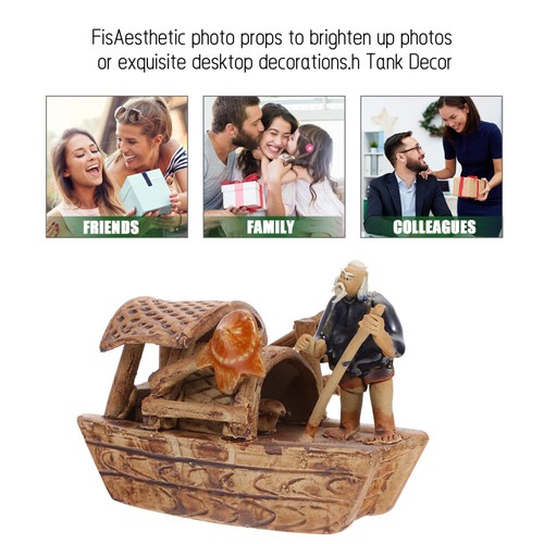 Aquarium Ornament Small Boat Figure points de vente Statue Sand Table Ornaments