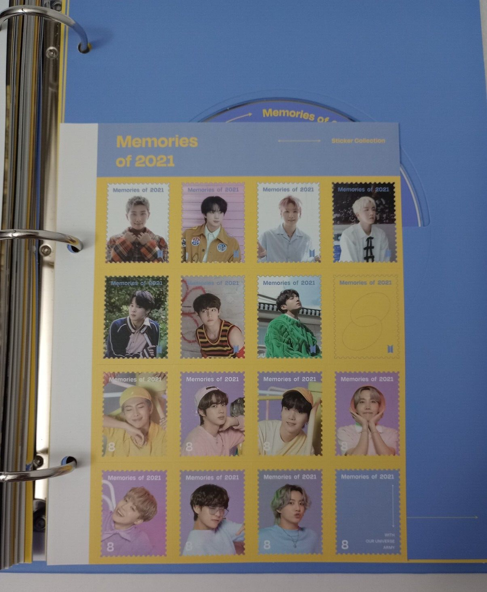 BTS Memories of 2021 DVD K-POP BANGTAN USA US KPOP DVDs Stickers