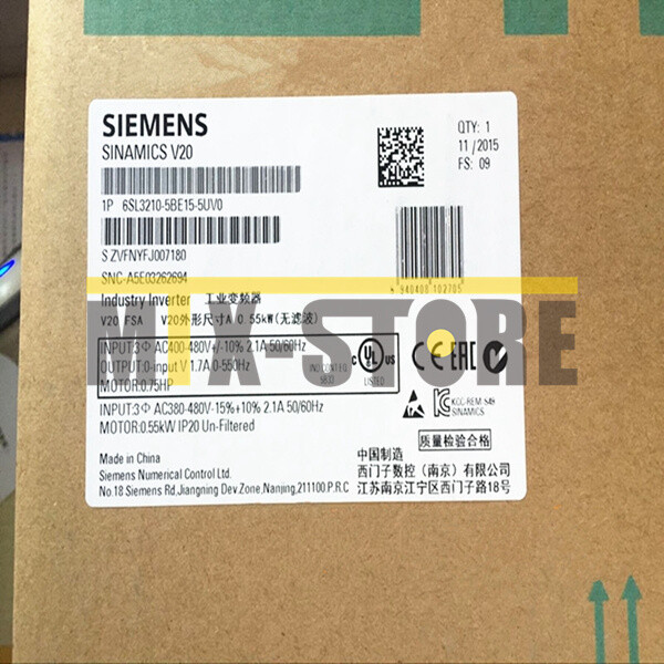 1PC Unopened Brand New In Box Siemens 6SL3210-5BE15-5UV0 6SL3 210-5BE15-5UV0