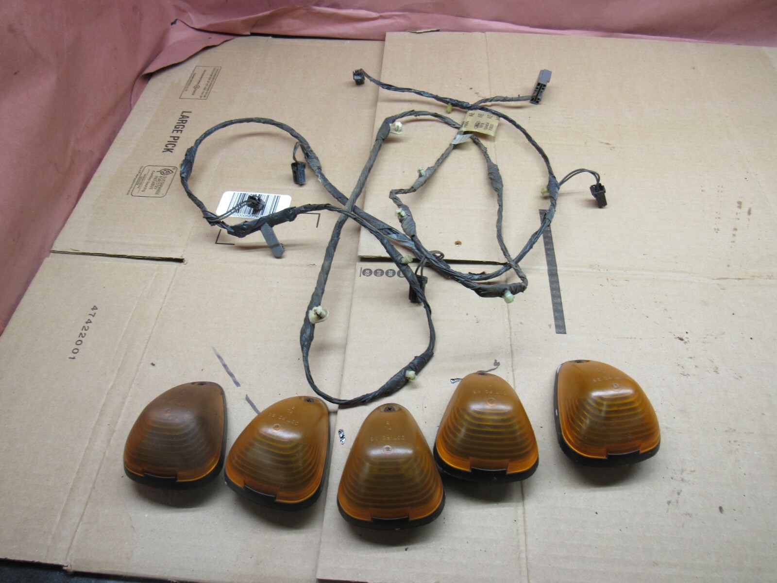 99 07 Ford F250 F350 Super Duty OEM cab light HARNESS Set Clearance