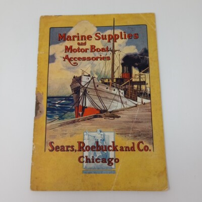 #ad #ad Early 1900#x27;s Marin Supplies and Motor Boat Accessories Sears Roebuck Catalog $30.00