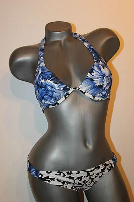 Triumph Bügel Bikini "Capri CTOW" blau weiss 75 B Mini 38 edler Bikini - Bild 1 von 4