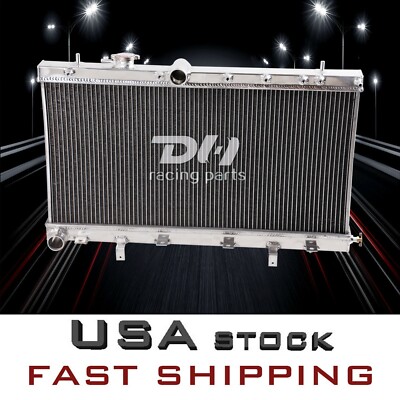 2 Row Radiator with Cap for 2002 03 05 06 07 Subaru Impreza WRX STI GDB GDA MT 