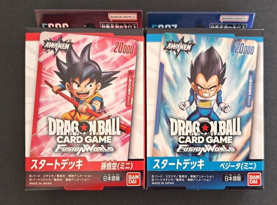 Dragon Ball Super Card Fusion World Start Deck Son Goku FS06 Vegeta Mini FS07 Dragon Ball Super Card Fusion World Start Deck Son Goku FS06 Vegeta Mini FS07