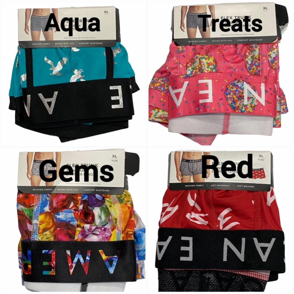 NUEVO CON ETIQUETAS AMERICAN EAGLE Flex Trunco Ropa Interior Talla XS-S-M-L-XL 3" Entrepierna #25C Foto 2 de 4