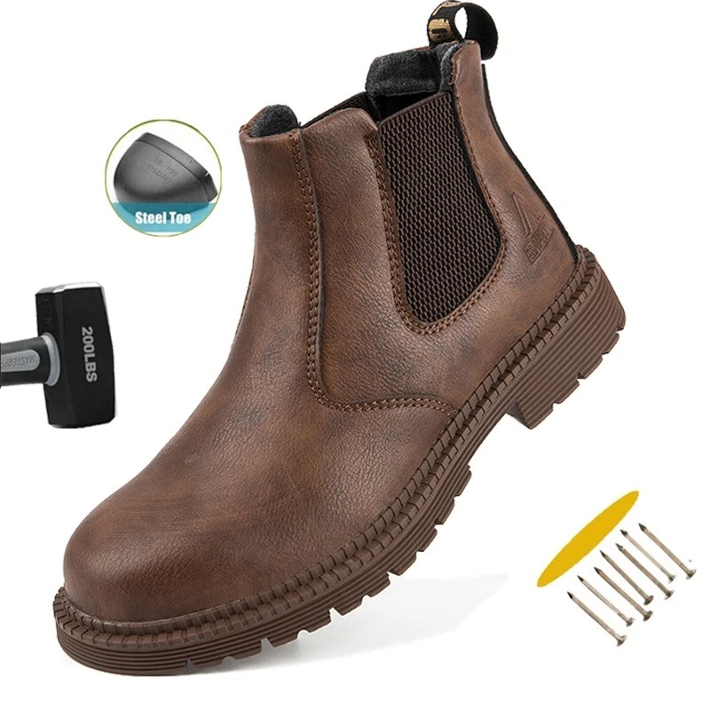 Men Work Safety Shoes Steel Toe Cap lace up boots Breathable Comfort Sneakers
Opens in a new window 