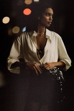 NWT Anthropology Mare Mare Button Down Twofer White & Black Sequin Dress $178