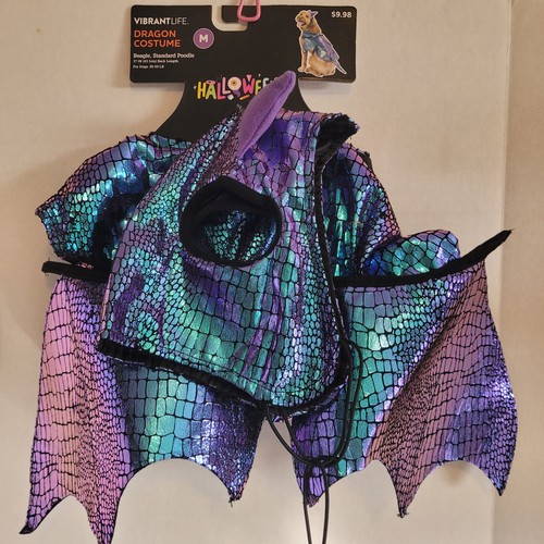 Pet Dog or Cat Costume New. Goth Girl Cow Chicken Alien Dragon Dino XS, S, M - Afbeelding 22 van 27