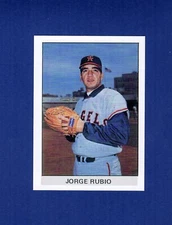 #34 JORGE RUBIO, 1966-1967 California Angels ~ 1979 Fritsch One-Year Winners OYW