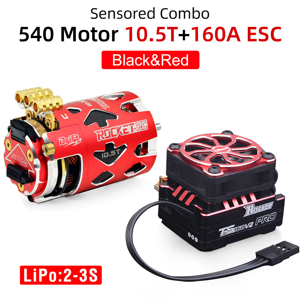 L*H様 ROCKET RC THUNDER 540 & ESCセット Rocket-RC Thunder 540 Sensored Brushless Motor 160A ESC for