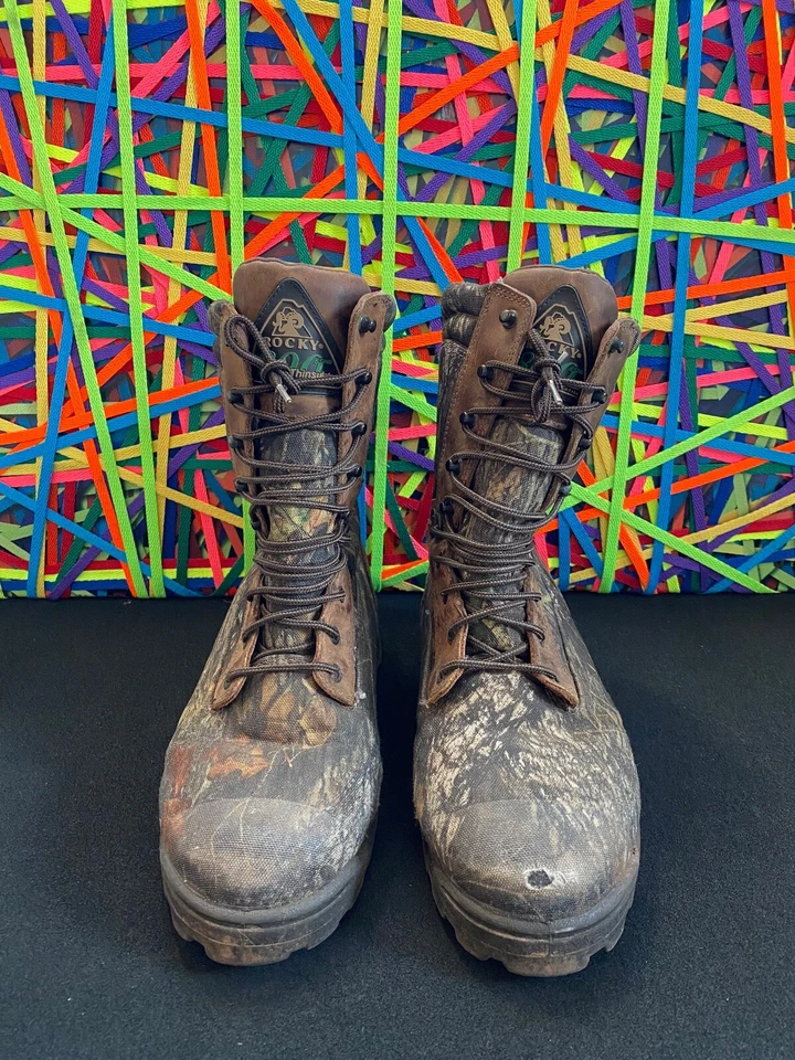 Rocky Outdoor Gear Men's Waterproof 800 Grams of Thinsulate Camo Hunting Boot - Image 3 of 4